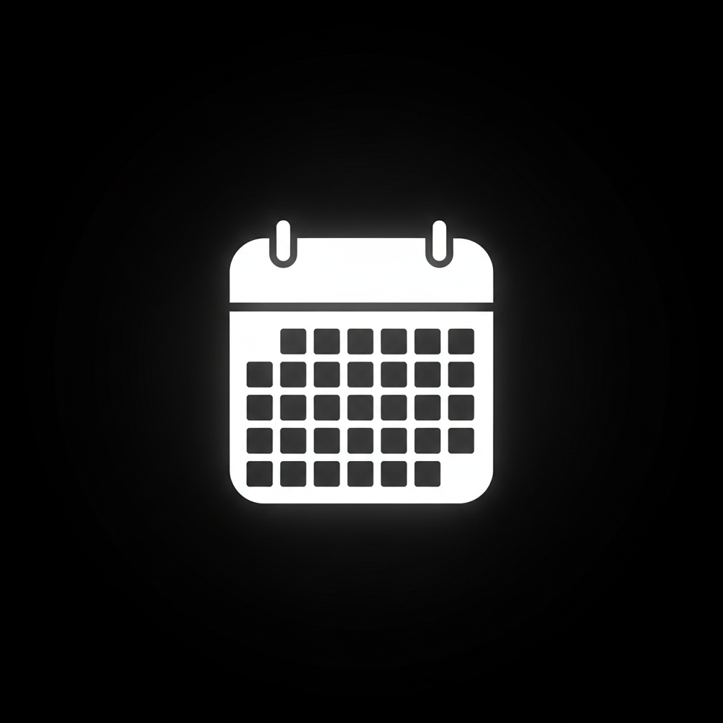 callender icon blackbackground
