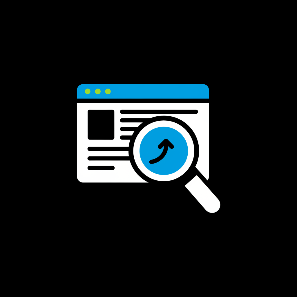 SEO icon black background